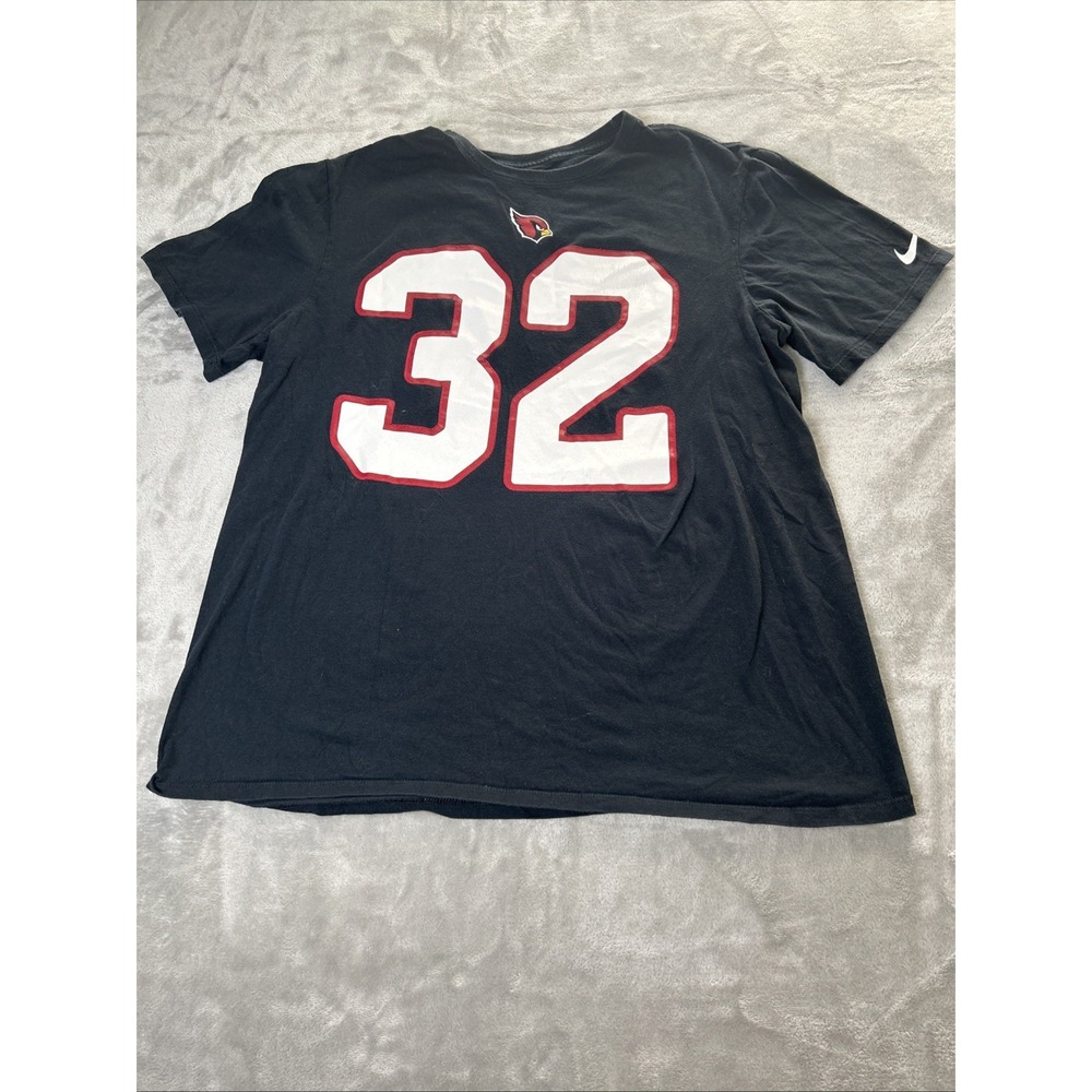 Arizona Cardinals Nike Black Tee Shirt Sz L #32